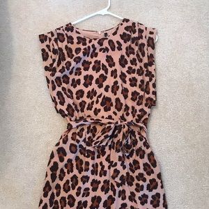 Cheetah print dress